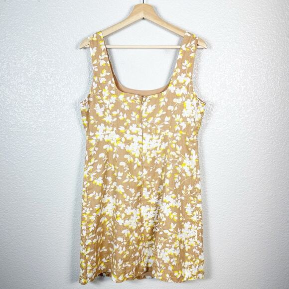 Draper James Womens Floral Linen Sleeveless Mini Dress Size 10 - Picture 5 of 11